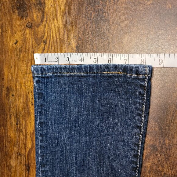 Levi's Jeans Size 8 Mid Rise 515 Bootcut Studded Medium Dark Wash Western - Picture 9 of 10